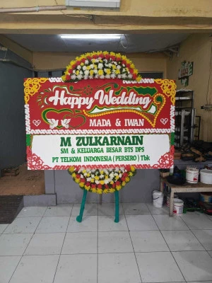 Papan Bunga di Ballroom Wedding Jakarta Barat
