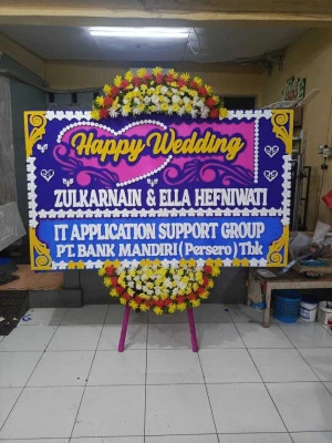 Papan Bunga di Ballroom Wedding Jakarta Barat